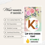 KINDED Lip, Eye & Cheek Tint with Vitamin-E Enriched - 06 Brown Temptation