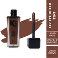 KINDED Lip, Eye & Cheek Tint with Vitamin-E Enriched - 07 Choco Brown