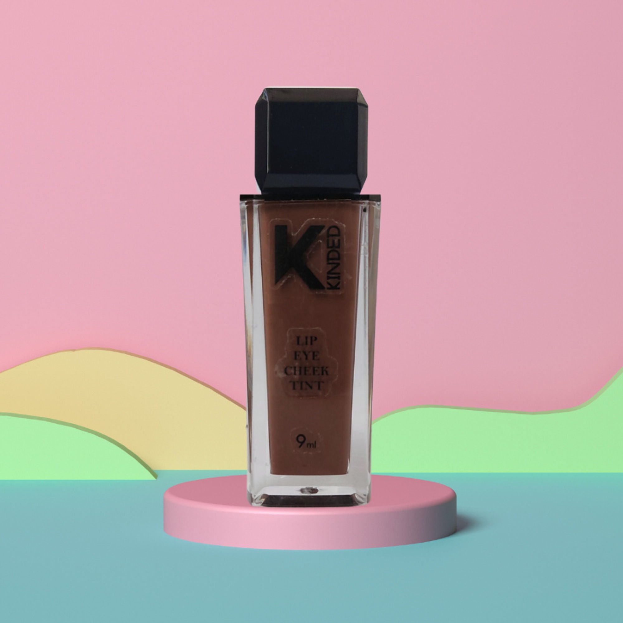 KINDED Lip, Eye & Cheek Tint with Vitamin-E Enriched - 07 Choco Brown