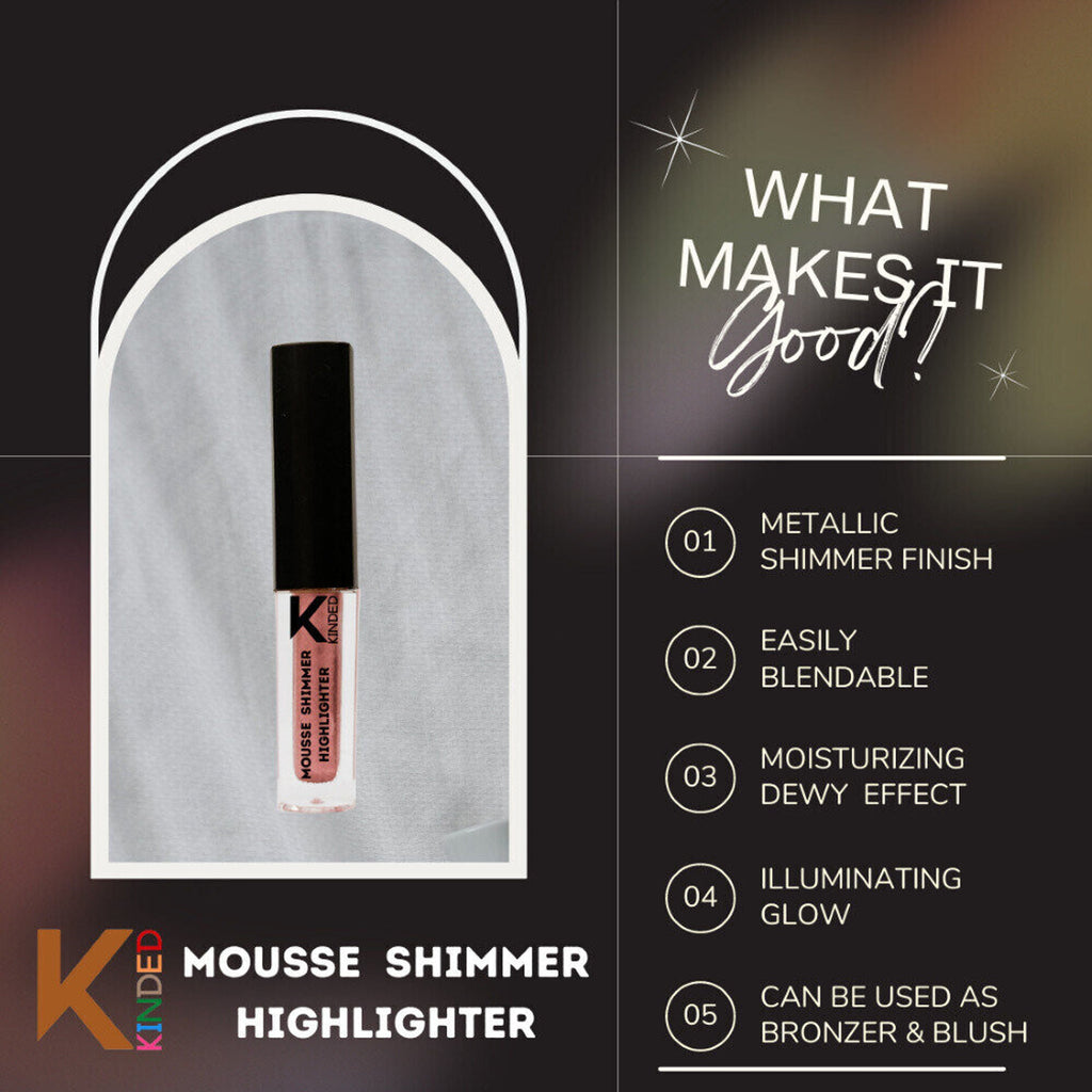 KINDED Mousse Shimmer Highlighter - Rusty Bronze