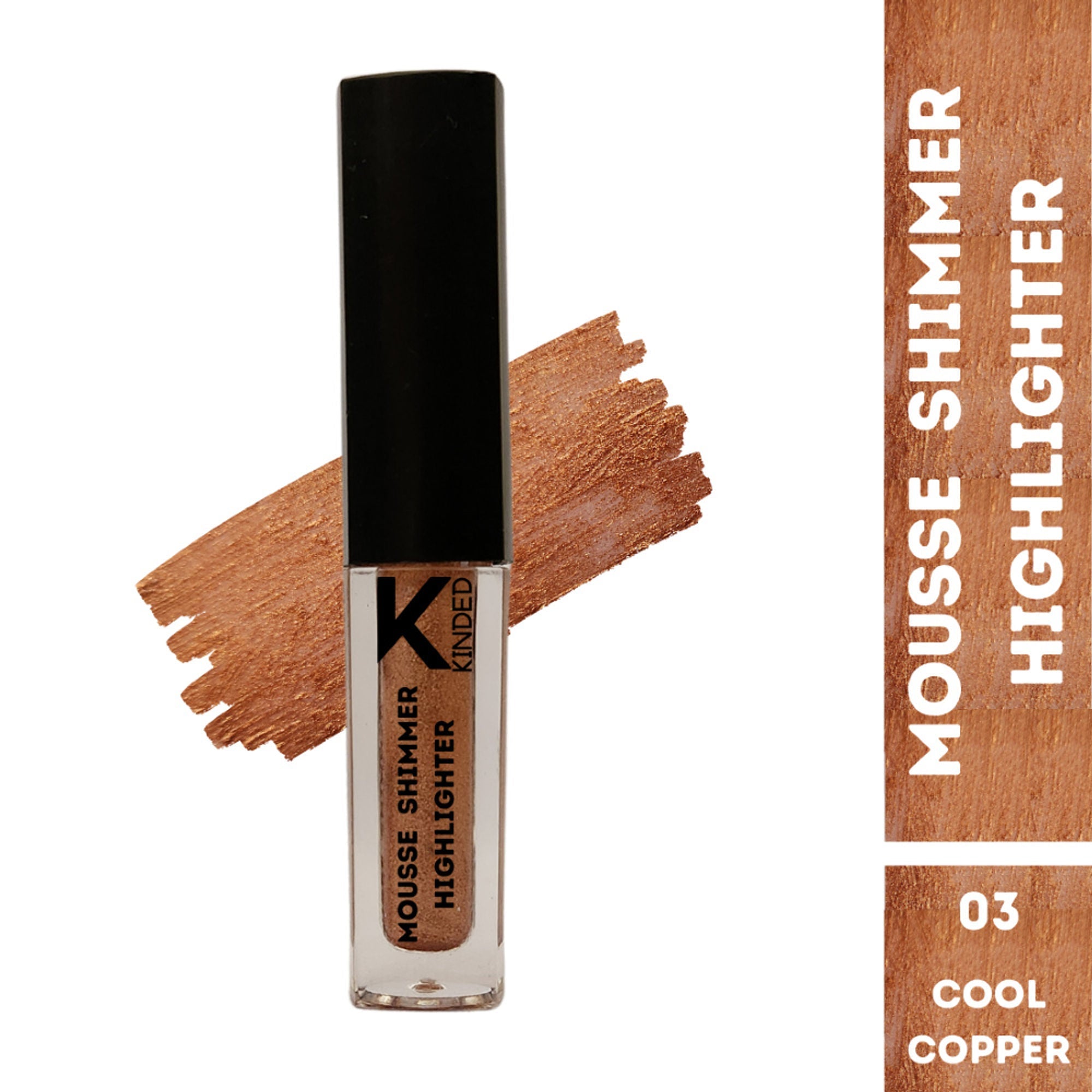 KINDED Mousse Shimmer Highlighter - Cool Copper