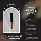KINDED Mousse Shimmer Highlighter - Cool Copper