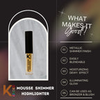 kinded mousse shimmer highlighter golden glaze