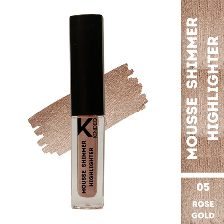 KINDED Mousse Shimmer Highlighter - Rose Gold