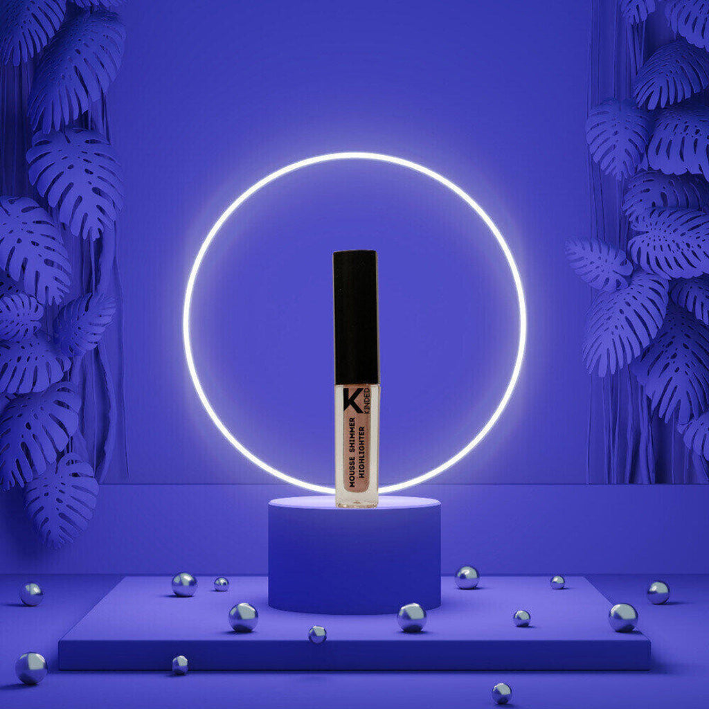 kinded mousse shimmer highlighter rose gold