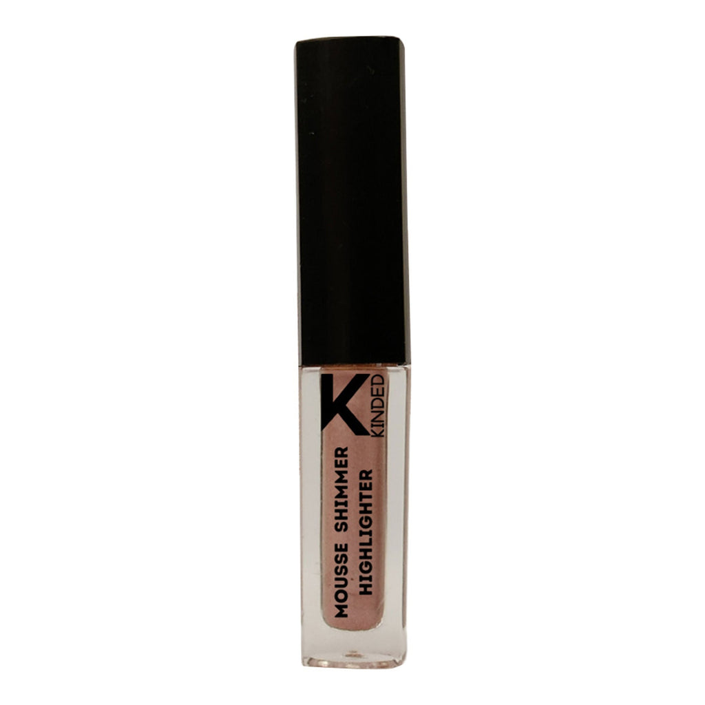 kinded mousse shimmer highlighter rose gold