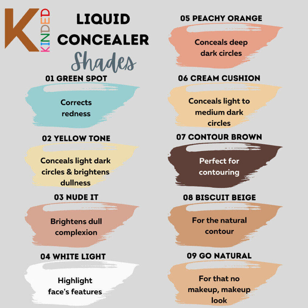 kinded liquid concealer white light