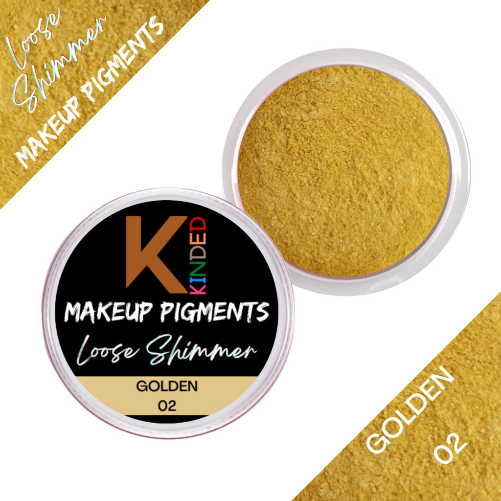 kinded loose shimmer makeup foil pigments powder golden