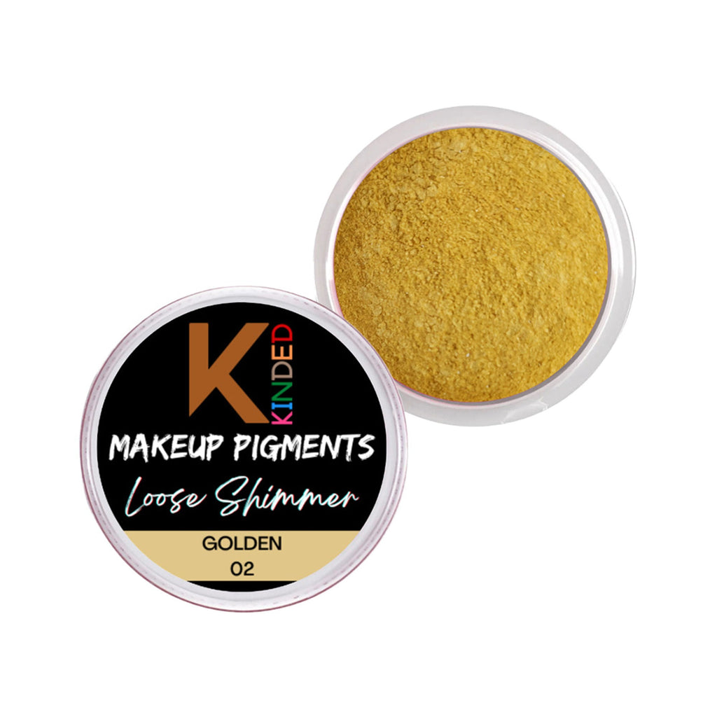 kinded loose shimmer makeup foil pigments powder golden