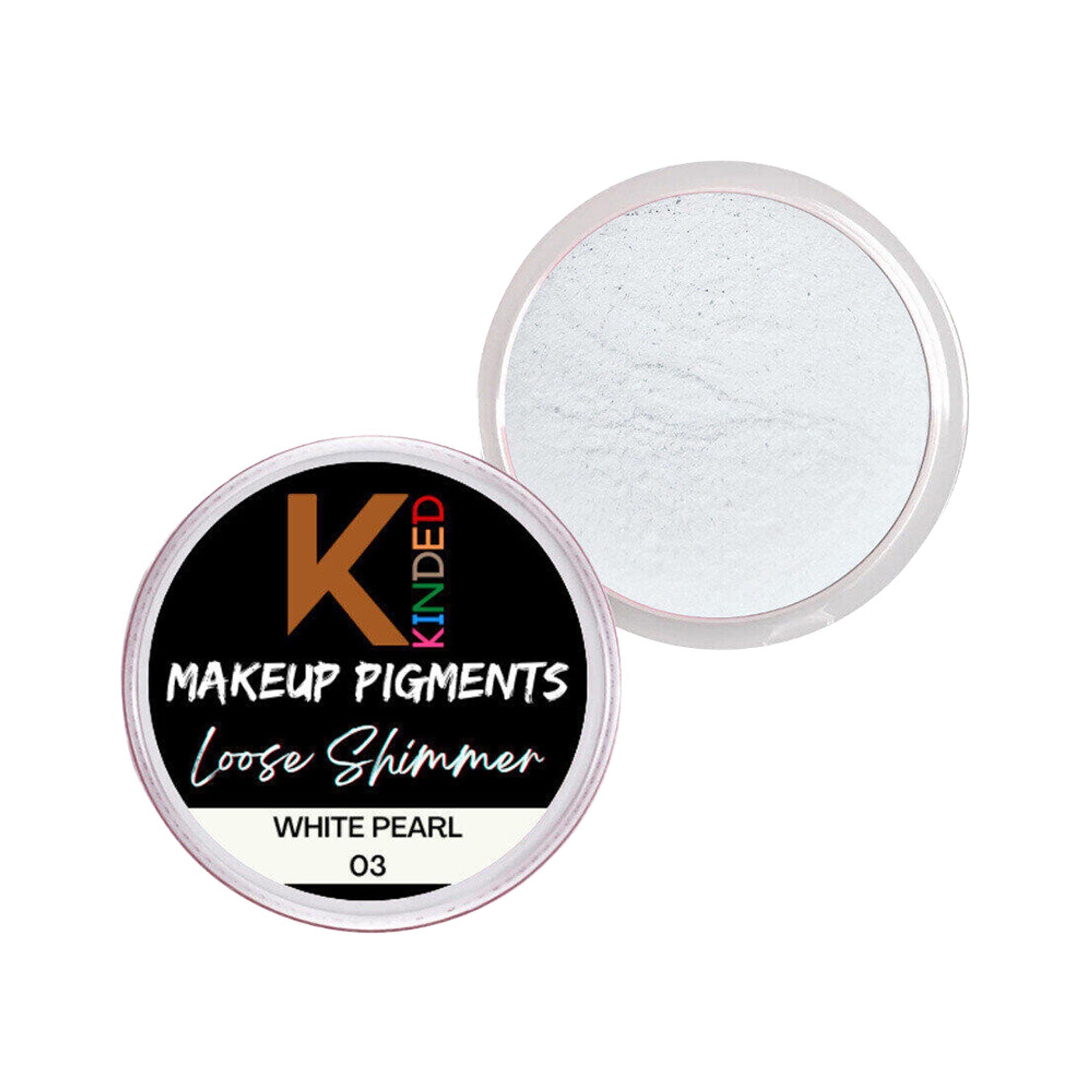 kinded loose shimmer makeup foil pigments powder white pearl