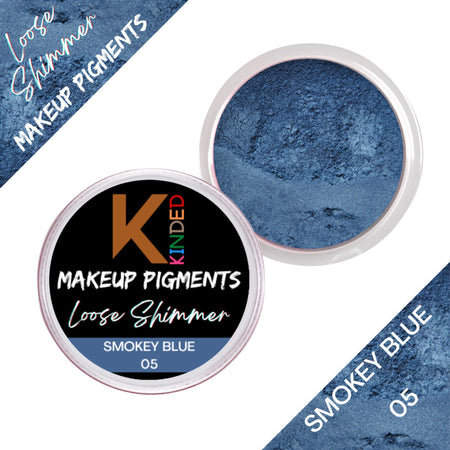 KINDED Loose Shimmer Makeup Foil Pigments Powder - Smokey Blue