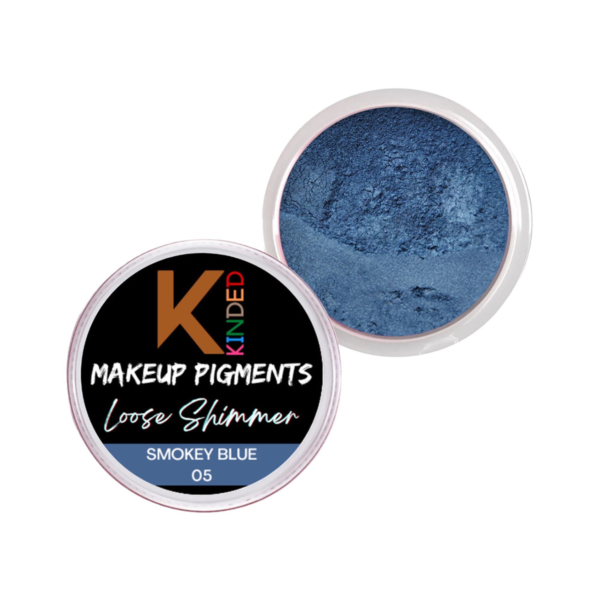 kinded loose shimmer makeup foil pigments powder smokey blue
