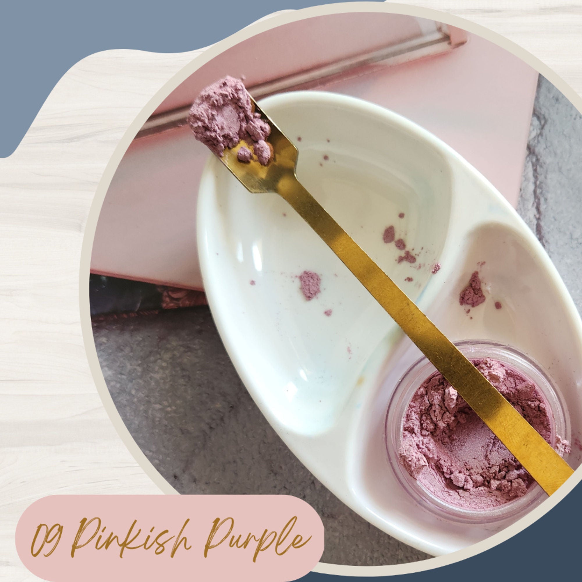 KINDED Loose Shimmer Makeup Foil Pigments Powder - Pinkish Purple