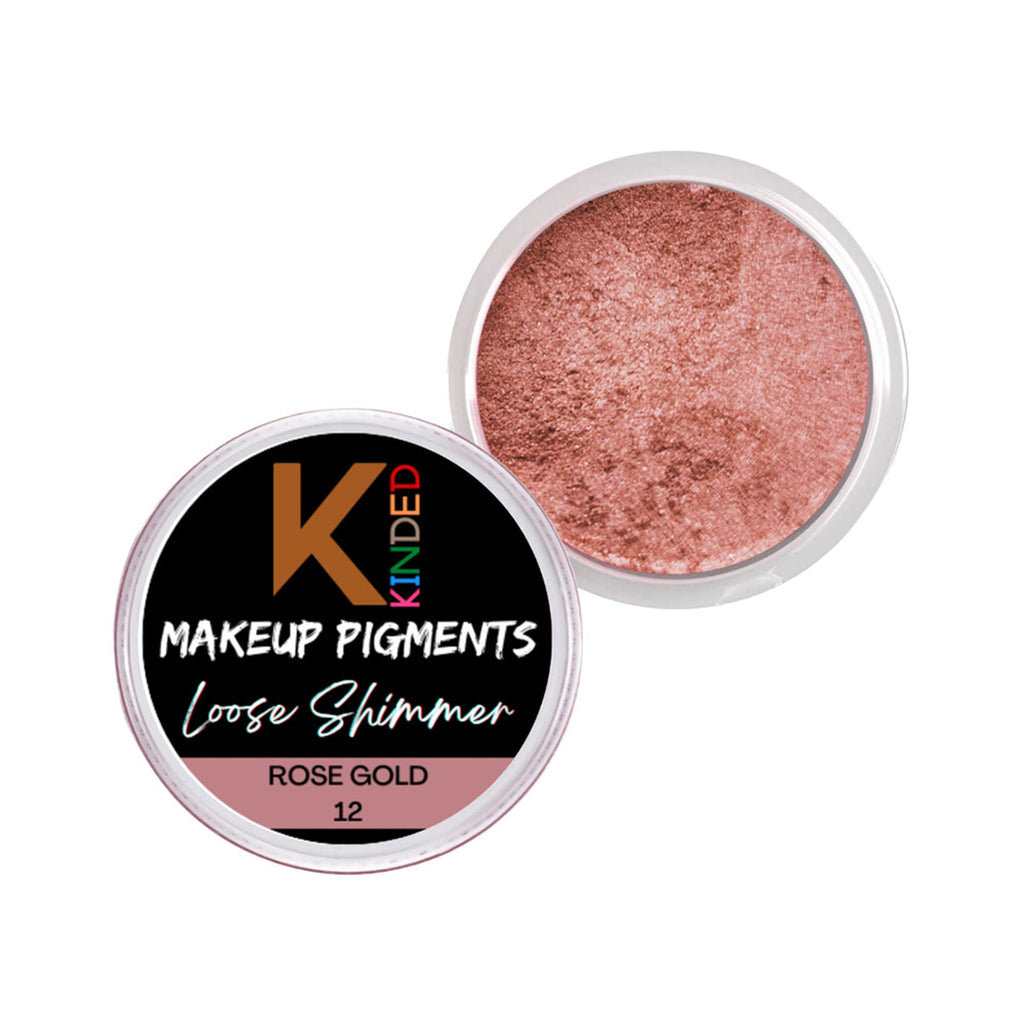 kinded loose shimmer makeup foil pigments powder rose gold