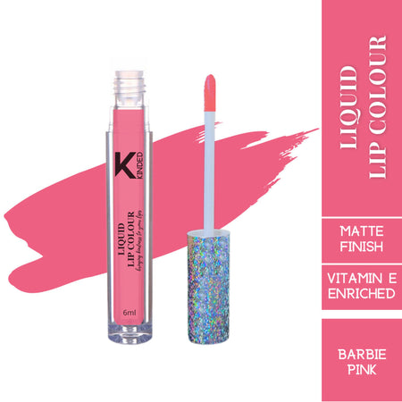 KINDED Liquid Lip Colour Lipstick Lip Gloss - 01 Barbie Pink