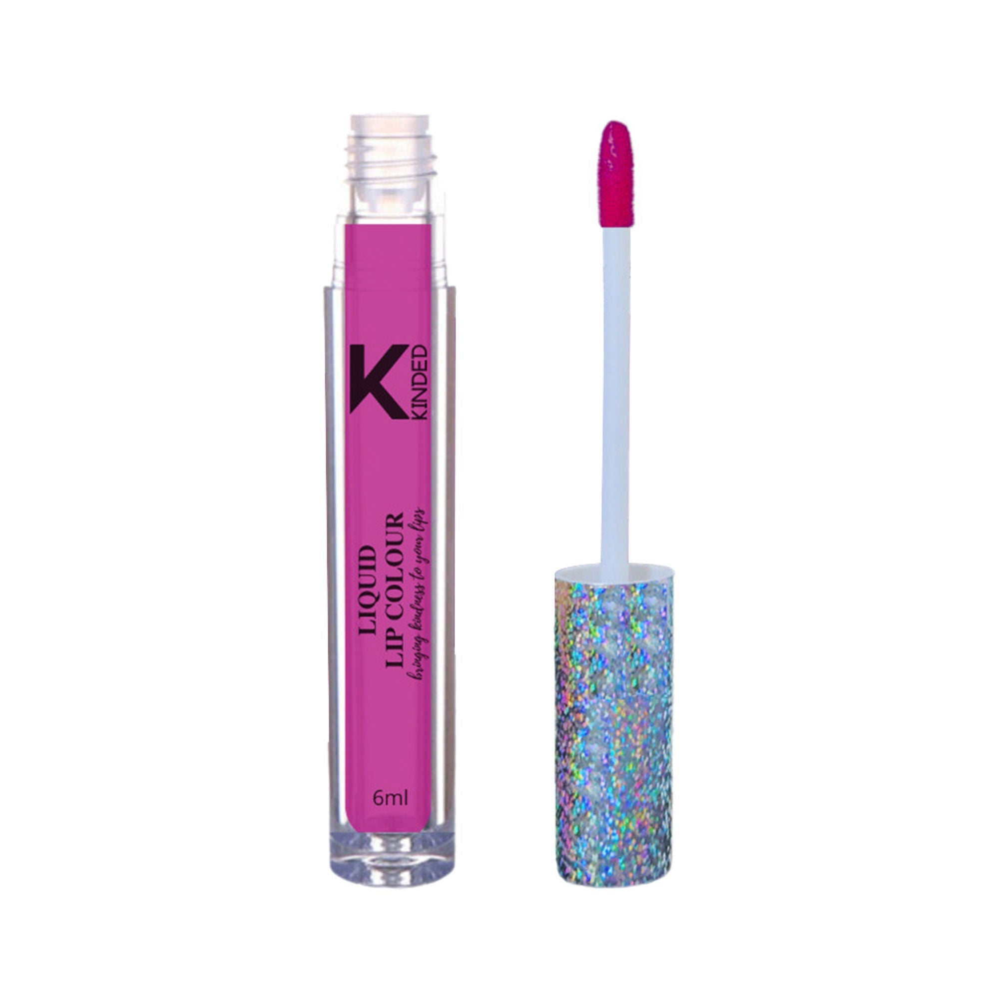 KINDED Liquid Lip Colour Lipstick Lip Gloss - 02 More Magenta