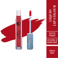 KINDED Liquid Lip Colour Lipstick Lip Gloss - 04 Brick Red