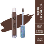 KINDED Liquid Lip Colour Lipstick Lip Gloss - 07 Choco Brown