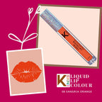 KINDED Liquid Lip Colour Lipstick Lip Gloss - 08 Sangria Orange