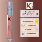 KINDED Liquid Lip Colour Lipstick Lip Gloss - 10 Perfect Nude