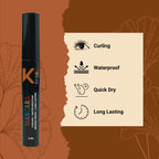 KINDED Curling Waterproof Long Lasting Smudgeproof Mascara - Black