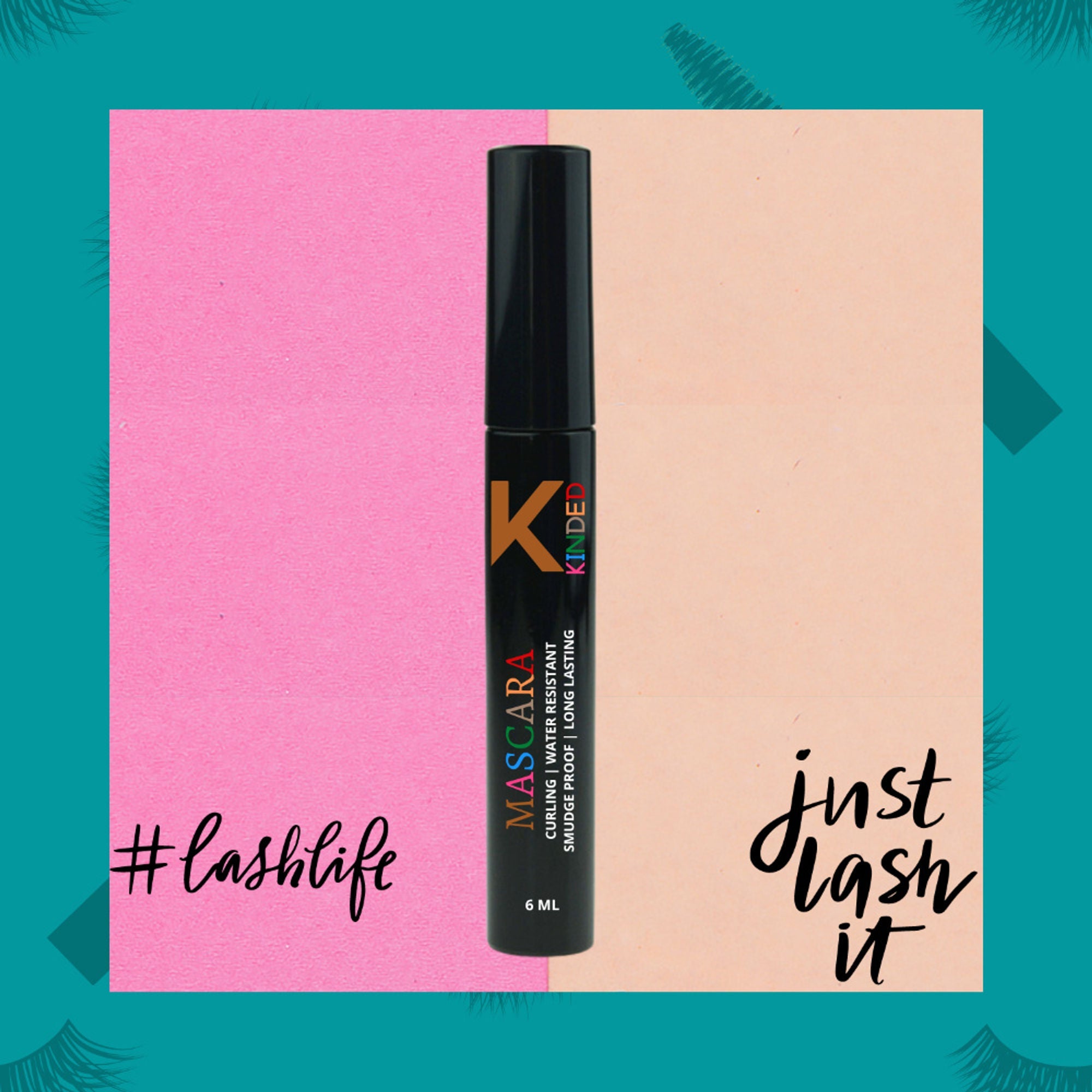 KINDED Curling Waterproof Long Lasting Smudgeproof Mascara - Black