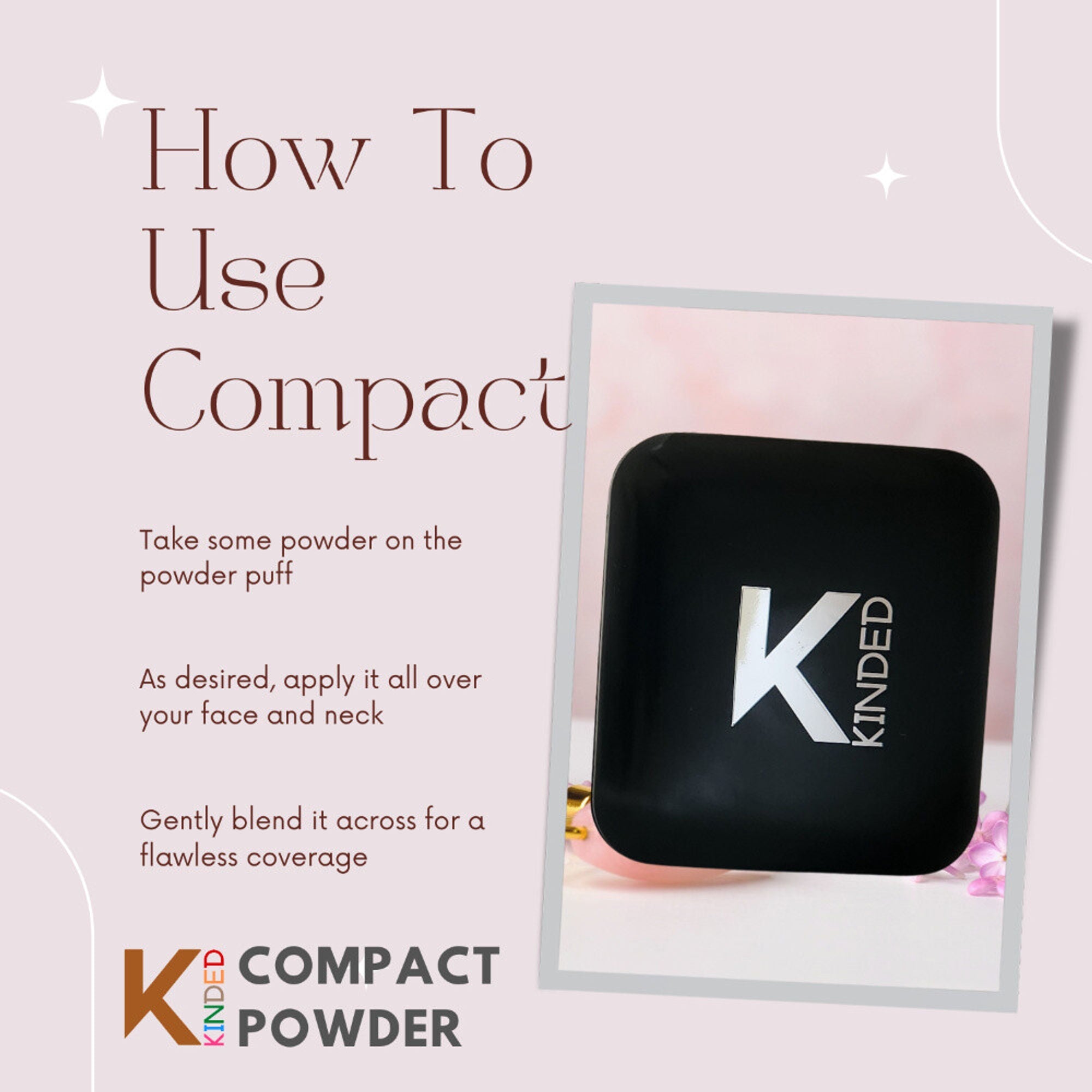 kinded sun protection compact powder with vitamin e 01 cream ivory