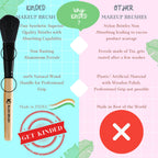 KINDED Professional Natural Wooden Handle Blush Makeup Brush