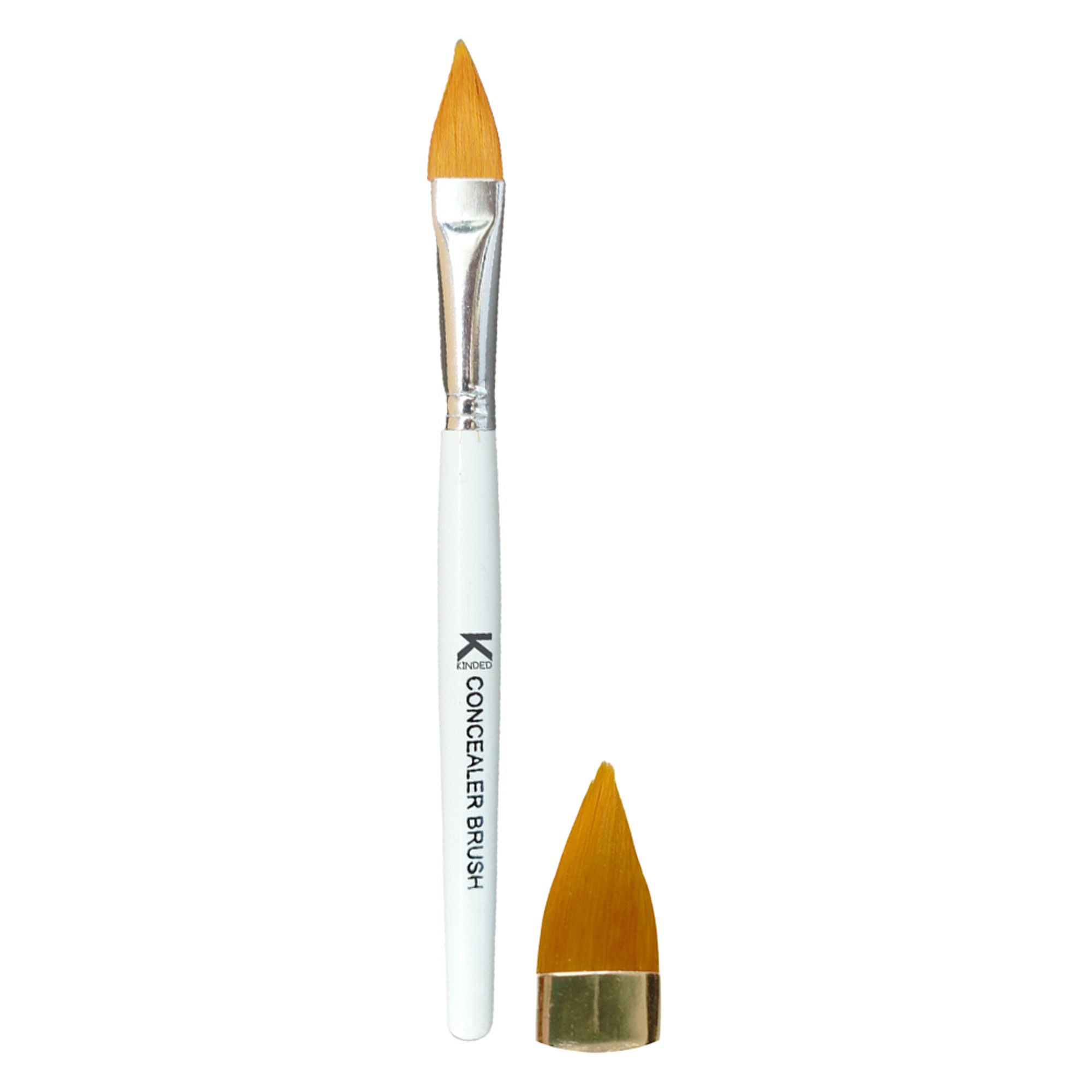 KINDED Professional Natural Wooden Handle Concealer Makeup Brush