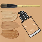KINDED Professional Natural Wooden Handle Foundation Makeup Brush