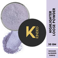 kinded highlighter loose powder shimmer lavender purple