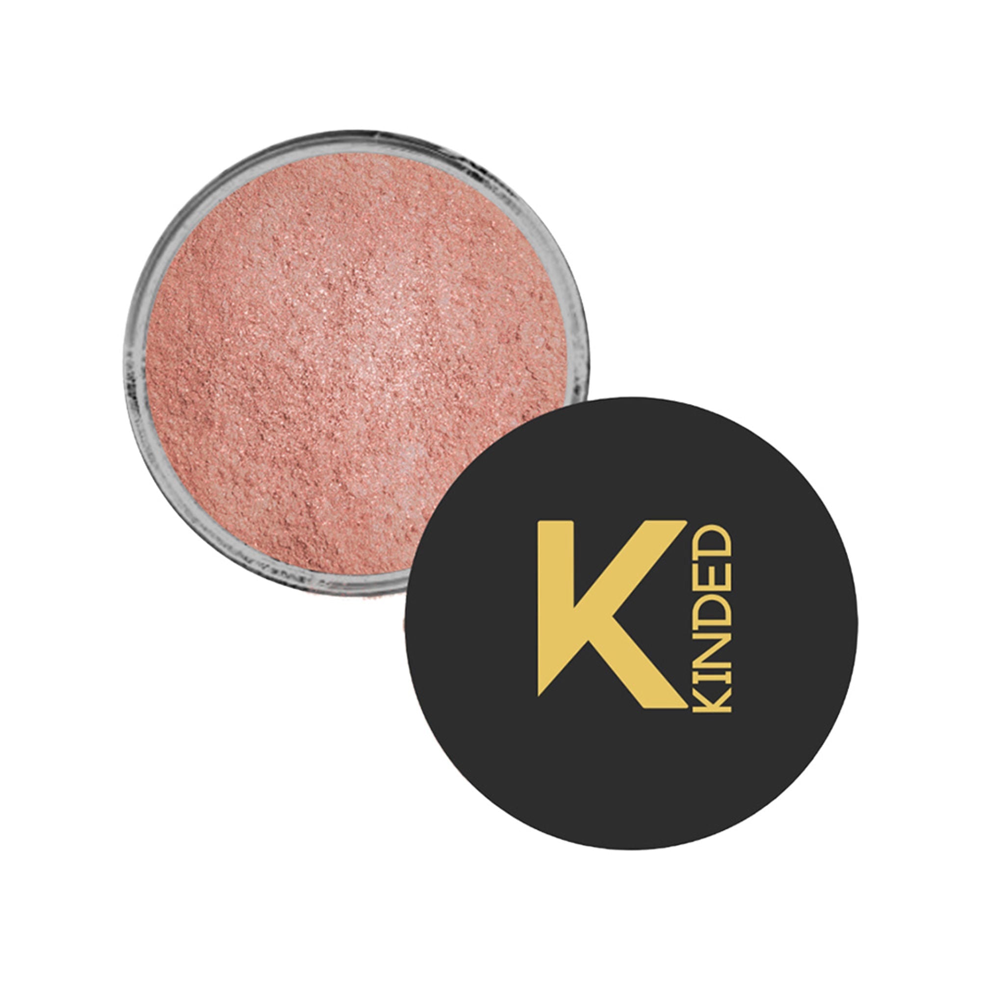 KINDED Highlighter Loose Powder - Shimmer Rose Pink