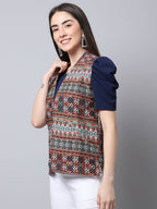 Even Apparels Brown 100% Viscose Rayon Open Front Gillet - Distacart