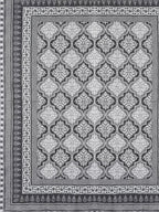 Urban Magic Grey & White Ethnic Printed Cotton 104 TC King Bedsheet with 2 Pillow Covers