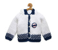 Chutput Kids Woollen Hand Knitted Tacky Design Sweater - White