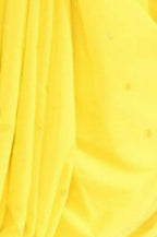 Very Much Indian Handloom Pure Cotton Paithani-Lime Yellow - Distacart