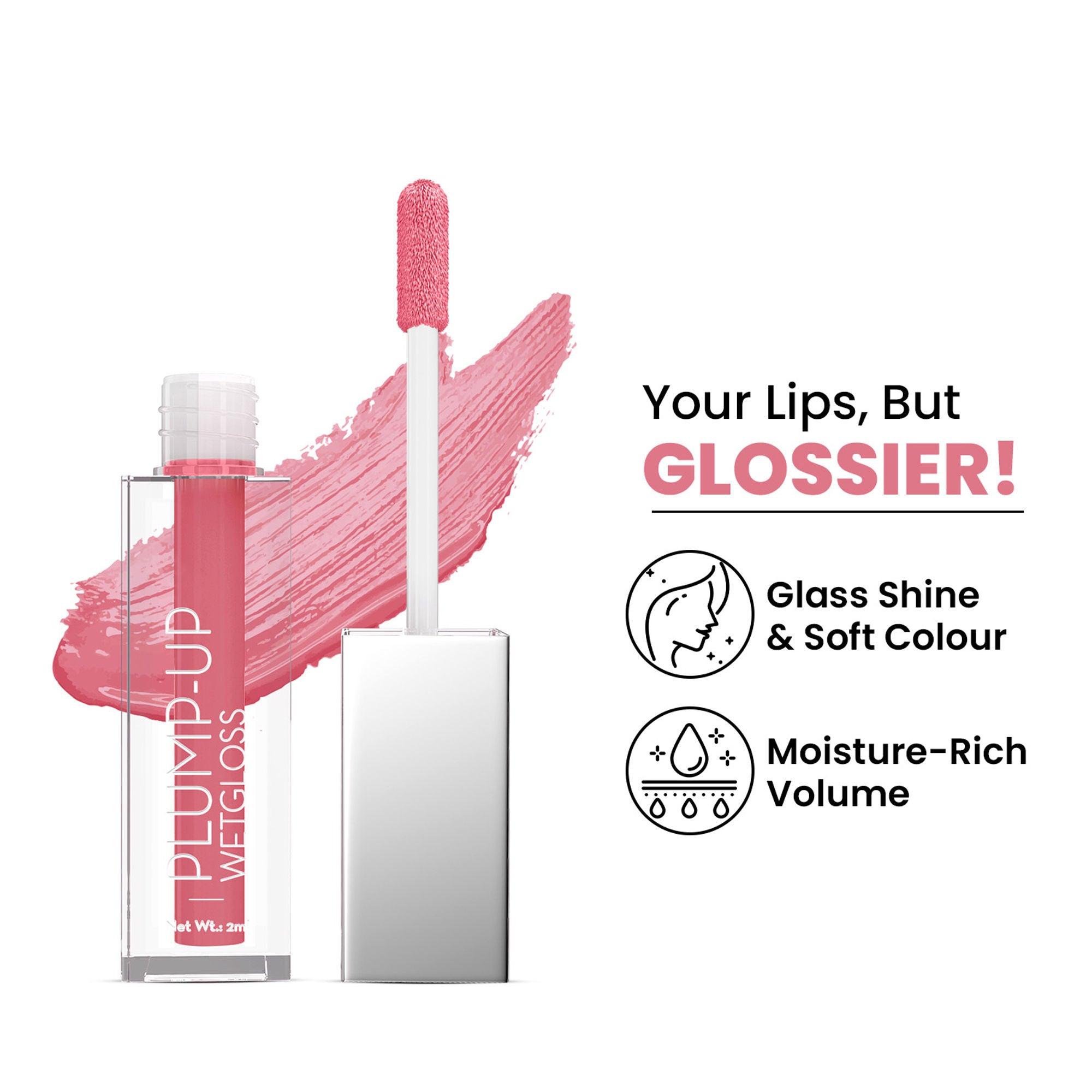Swiss Beauty Plump Up Wet Lip Gloss For Glossy And Fuller Lips - 2 Caramel Crush