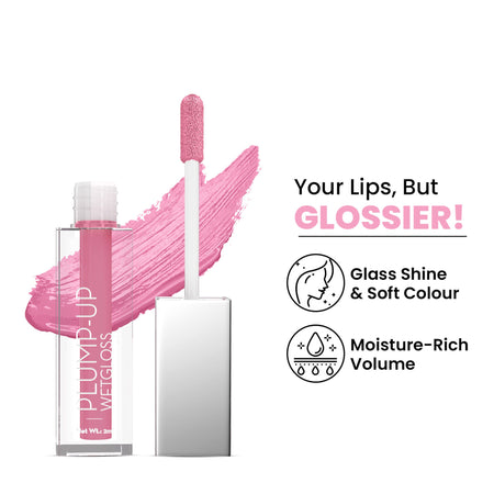Swiss Beauty Plump Up Wet Lip Gloss For Glossy And Fuller Lips - 5 Mauve Muse