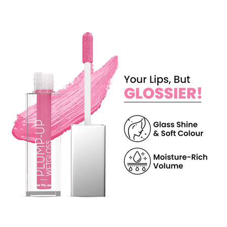 Swiss Beauty Plump Up Wet Lip Gloss For Glossy And Fuller Lips - 9 Berrilicious