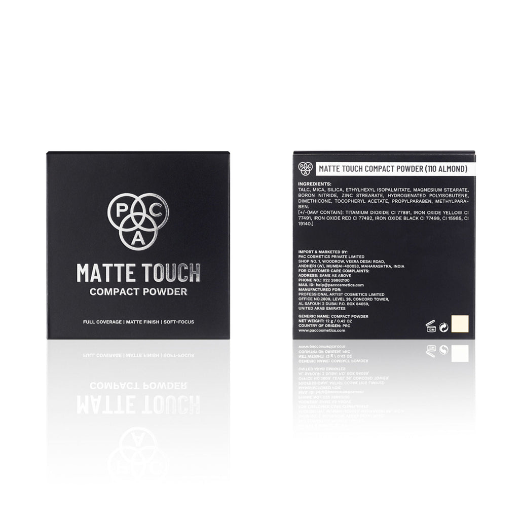 PAC Studio Matte Touch Compact Powder - 110 Almond