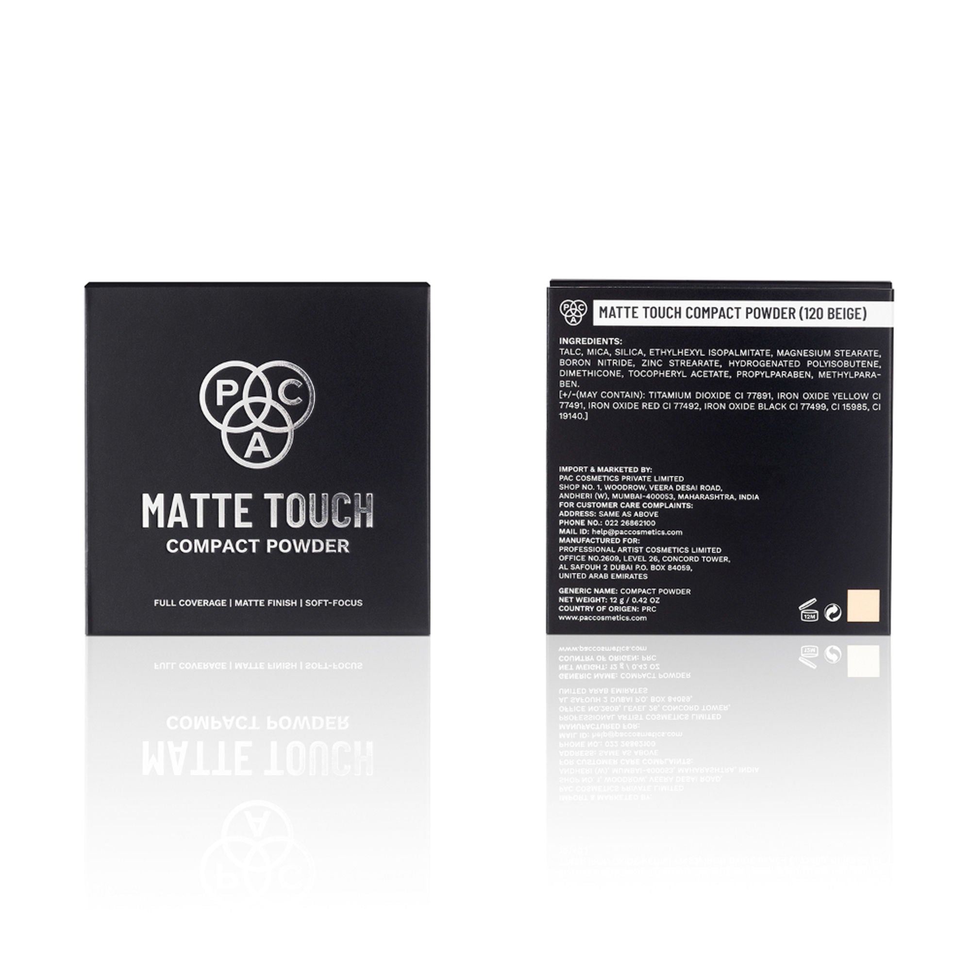 PAC Studio Matte Touch Compact Powder - 120 Beige