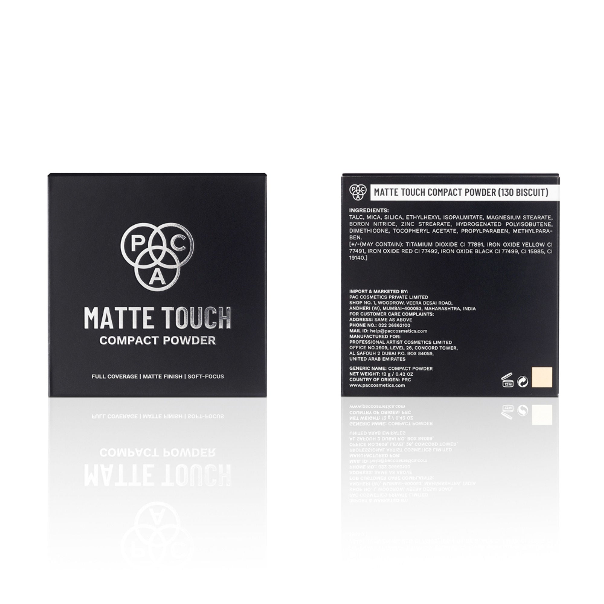 PAC Studio Matte Touch Compact Powder - 130 Biscuit