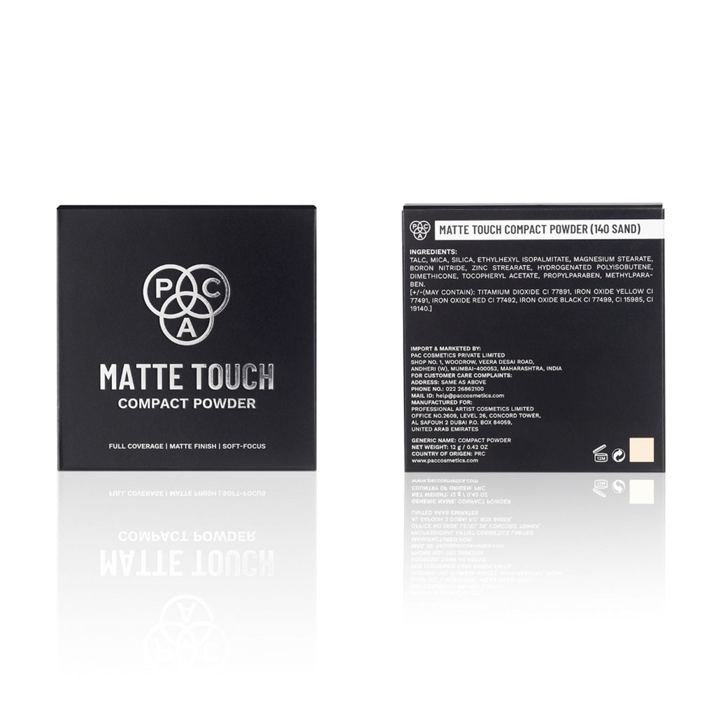 PAC Studio Matte Touch Compact Powder - 140 Sand