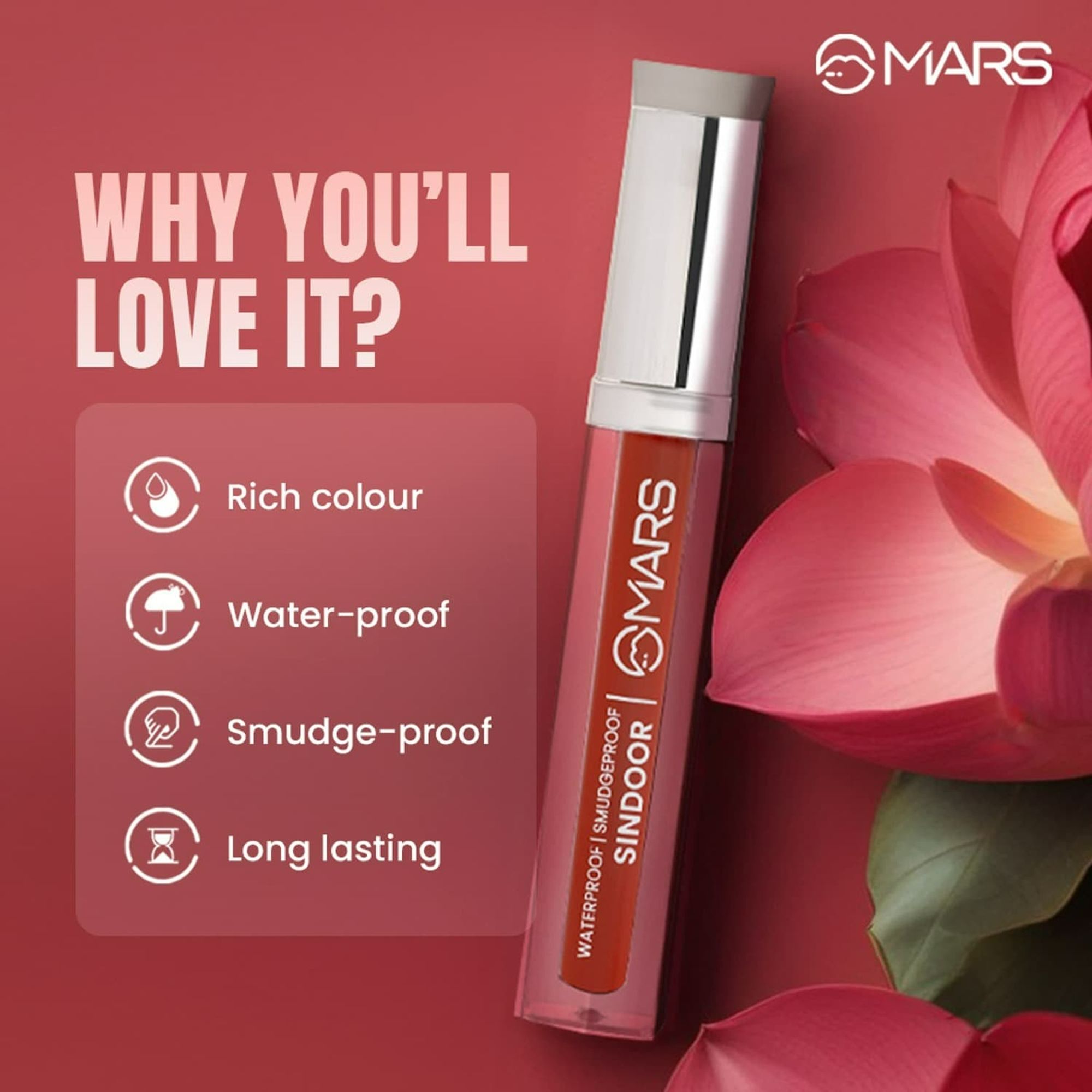 MARS Cosmetics Riwaj Liquid Sindoor - Maroon - Distacart