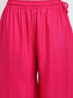 TAG 7 Women Pink Flared Palazzos