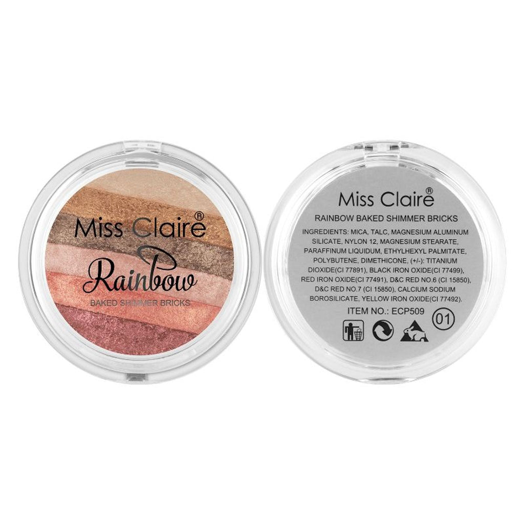Miss Claire Rainbow Baked Shimmer Bricks - 1 - Distacart