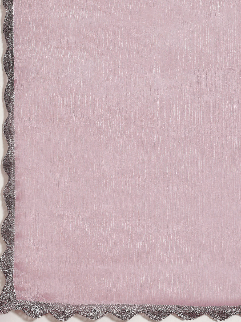 Tikhi Imli Pink Solid Embellished Border Saree - Distacart