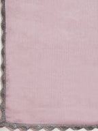 Tikhi Imli Pink Solid Embellished Border Saree - Distacart