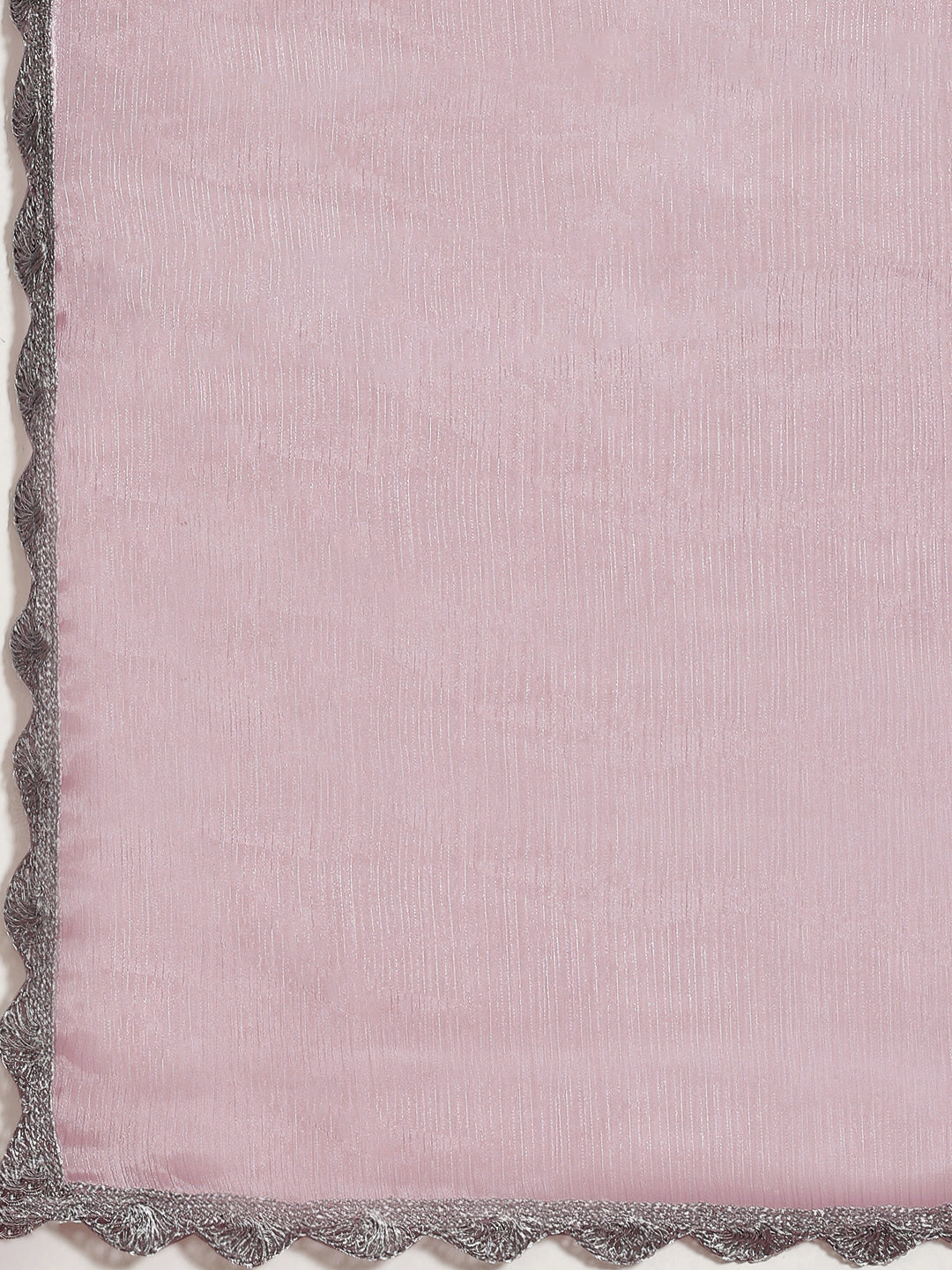 Tikhi Imli Pink Solid Embellished Border Saree - Distacart