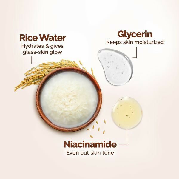 Mamaearth Rice Dewy Bright Face Wash With Rice Water & Niacinamide for Glass Skin - Distacart